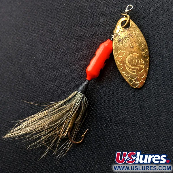 Vintage  Yakima Bait Worden’s Original Rooster Tail, 3/32oz Gold spinning lure #14949
