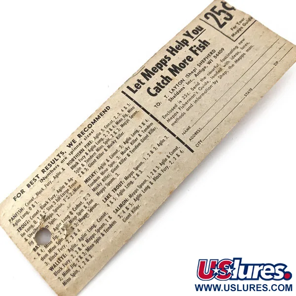   Mepps Black Fury 2 (1980s), 3/16oz Black/yellow spinning lure #17673