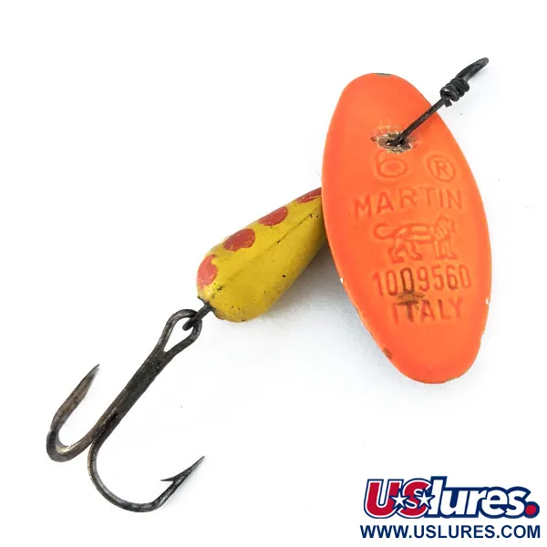 Vintage   Panther Martin 6, 3/16oz Gold / Orange spinning lure #14989