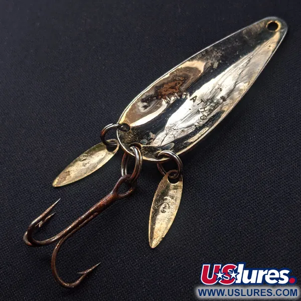 Vintage   Marathon (with sonic blades), 3/16oz Gold fishing spoon #15006