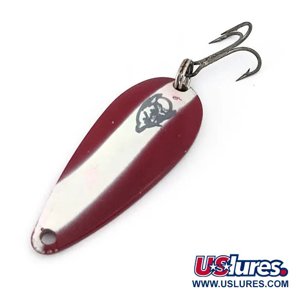 Vintage  Eppinger Dardevle Spinnie, 1/3oz Red / White / Nickel fishing spoon #15018