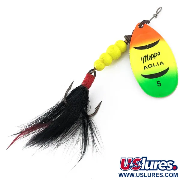 Vintage   Mepps Aglia 5 Dressed, 1/2oz  spinning lure #15025