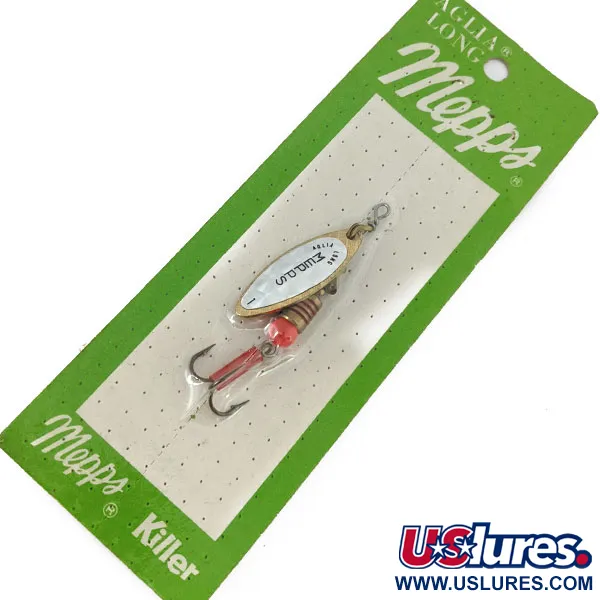   Mepps Aglia Long 1, 3/16oz Nickel spinning lure #15069