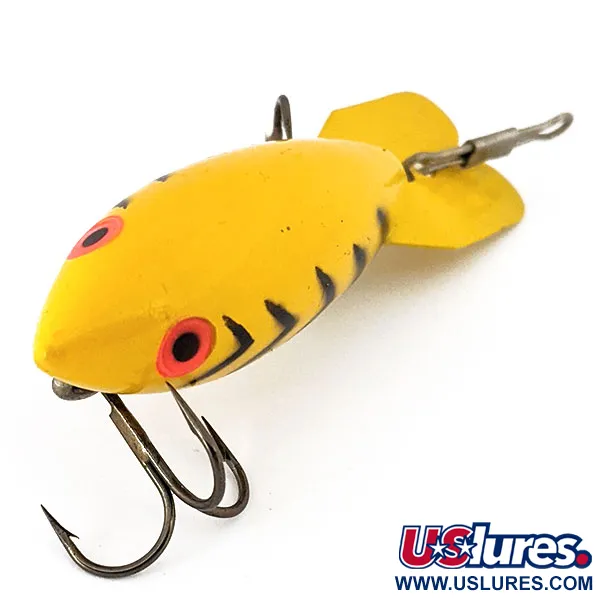 Vintage   Bomber 200 series, 1/3oz Yellow / Black fishing lure #15085