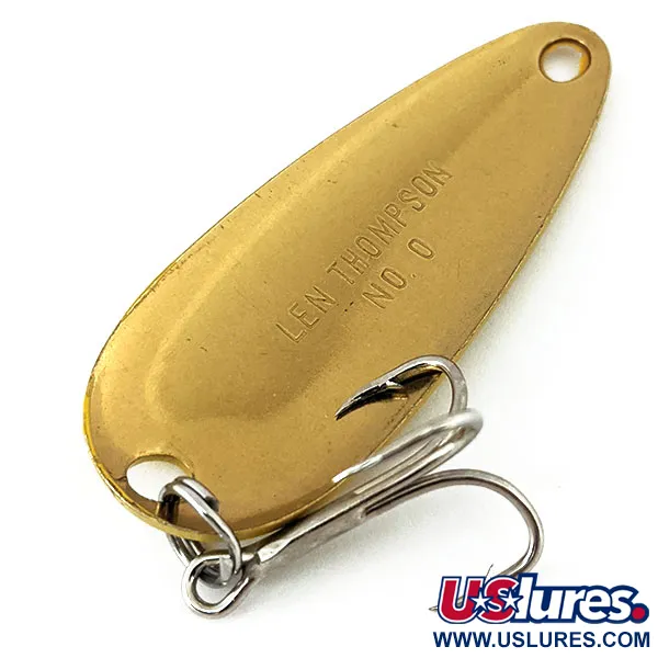 Vintage   Len Thompson #0, 3/5oz Five of Diamonds fishing spoon #15108