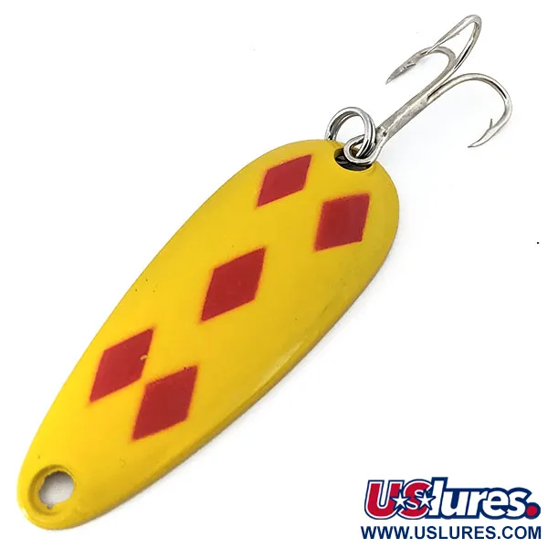 Vintage   Len Thompson #0, 3/5oz Five of Diamonds fishing spoon #15108