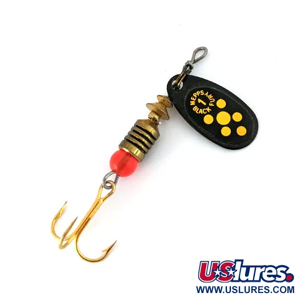 Vintage   Mepps Black Fury 1, 1/8oz  spinning lure #15180