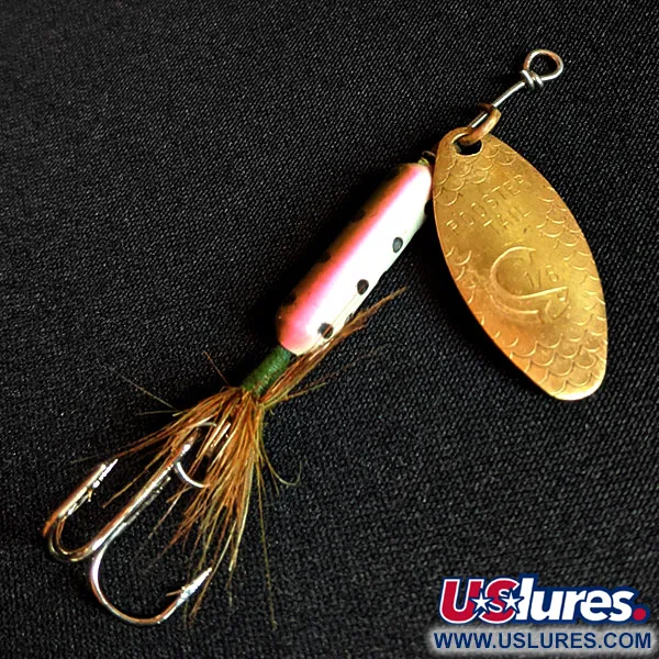 Vintage  Yakima Bait Worden’s Original Rooster Tail, 3/16oz Brass spinning lure #15218