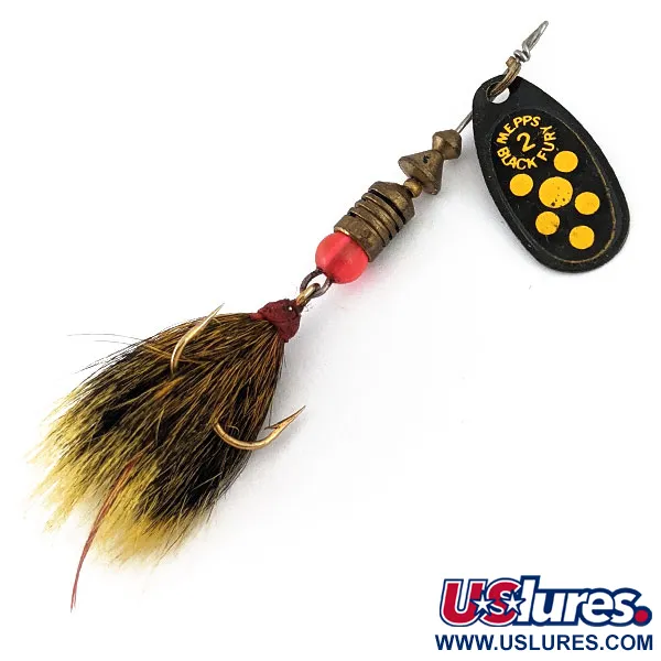 Vintage   Mepps Black Fury 2, 3/16oz Black  spinning lure #15242