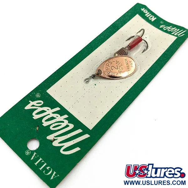   Vintage Mepps Aglia 2 (1980s), 3/16oz Copper spinning lure #15346