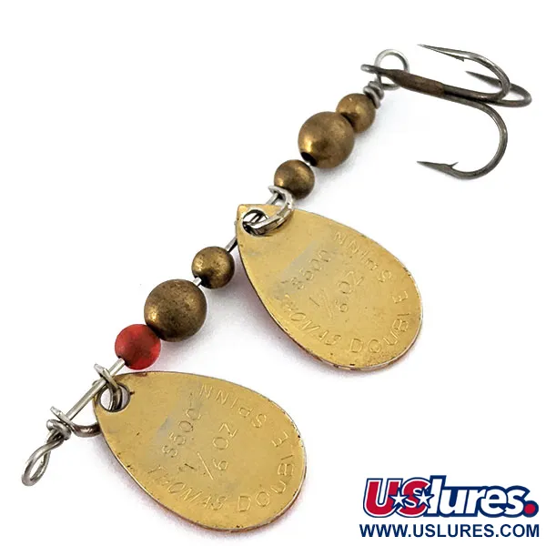 Vintage   Thomas Double Spinn, 3/16oz Gold spinning lure #15376