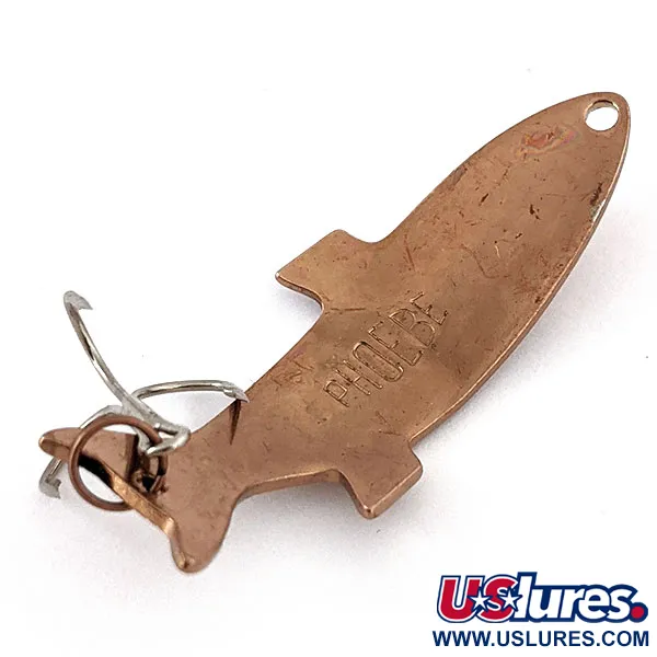 Vintage   Acme Phoebe, 1/4oz Copper fishing spoon #17793