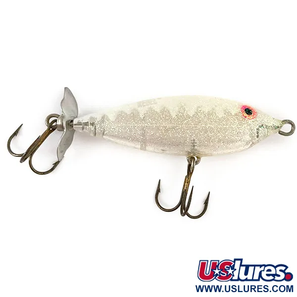 Vintage   Rebel Top R prop, 1/3oz Pearl fishing lure #15428