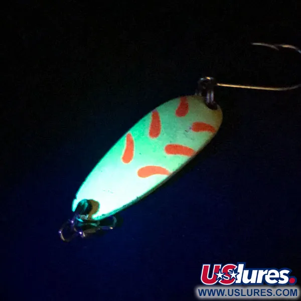 Vintage  Luhr Jensen Krocodile, 1/3oz Chartreuse fishing spoon #15475