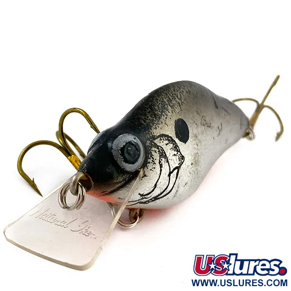 Vintage   Lazy Ike Natural Ike, 1/2oz Silver fishing lure #15525