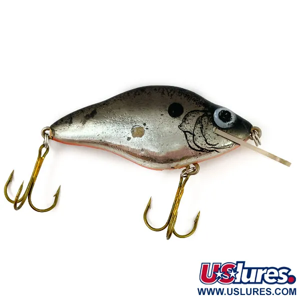 Vintage   Lazy Ike Natural Ike, 1/2oz Silver fishing lure #15525