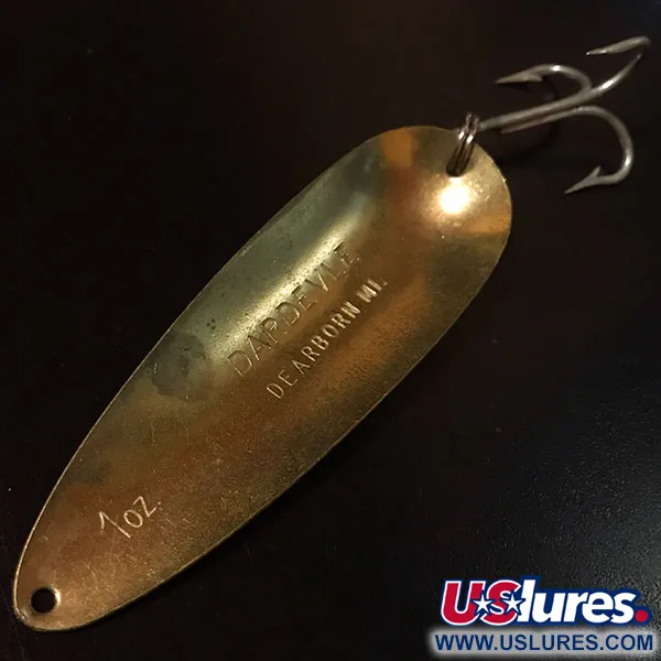 Vintage  Eppinger Dardevle, 1oz Black Diamonds fishing spoon #18064