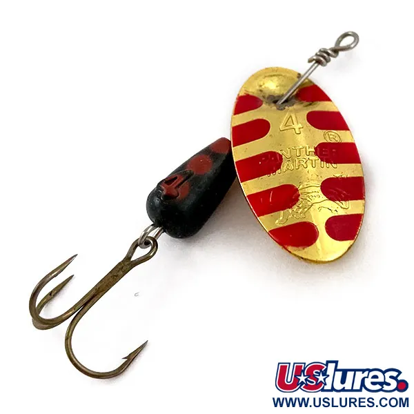 Vintage   Panther Martin 4, 1/8oz Gold spinning lure #15563