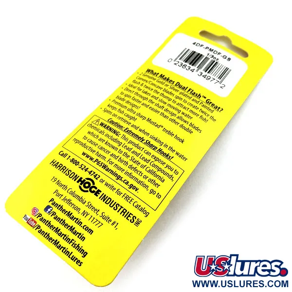   Panther Martin Dual Flash, 1/3oz Silver / Gold spinning lure #15721