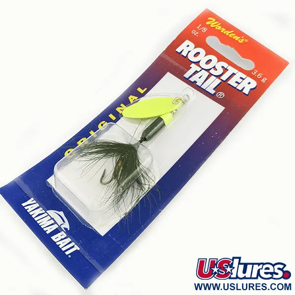 Yakima Bait Worden’s Original Rooster Tail, 1/8oz  spinning lure #15740
