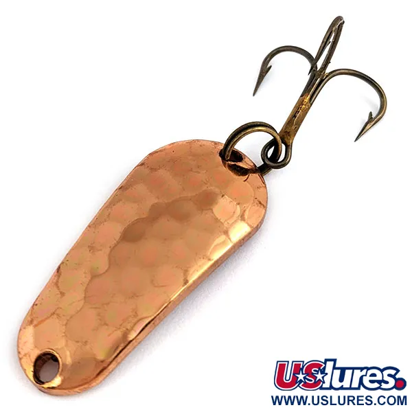 Vintage   Luhr Jensen Luhr’s wobbler, 2/5oz copper fishing spoon #22160