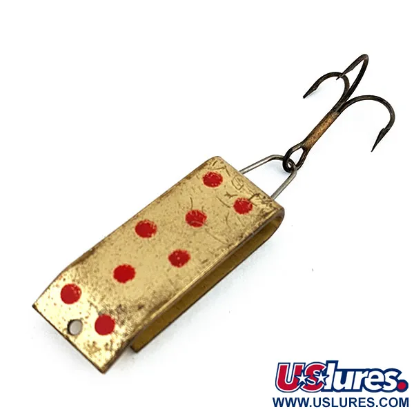 Vintage   Jake's Lures Lil Jake, 1/3oz Gold fishing spoon #15954