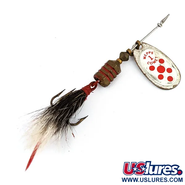 Vintage   Mepps Comet 1 Dressed (squirrel tail), 1/8oz  spinning lure #15956