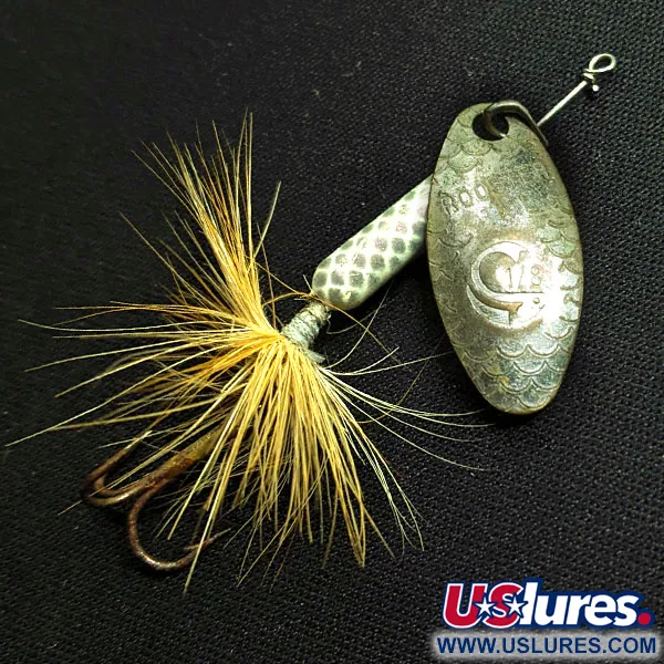 Vintage  Yakima Bait Worden’s Original Rooster Tail, 1/8oz Silver spinning lure #15993