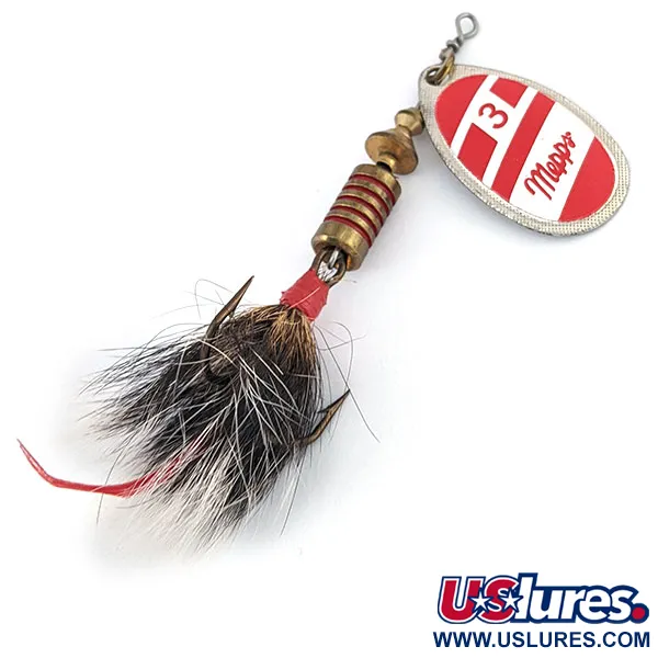 Vintage   Mepps Aglia 3 dressed (squirrel tail), 1/4oz  spinning lure #15999