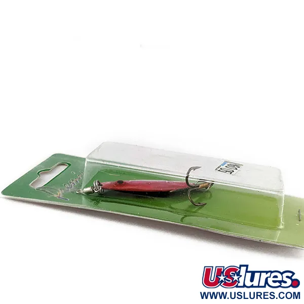   Wahoo Key Largo Swim'n Fin Jig Lure with Rattle, 2/5oz Red fishing spoon #16005