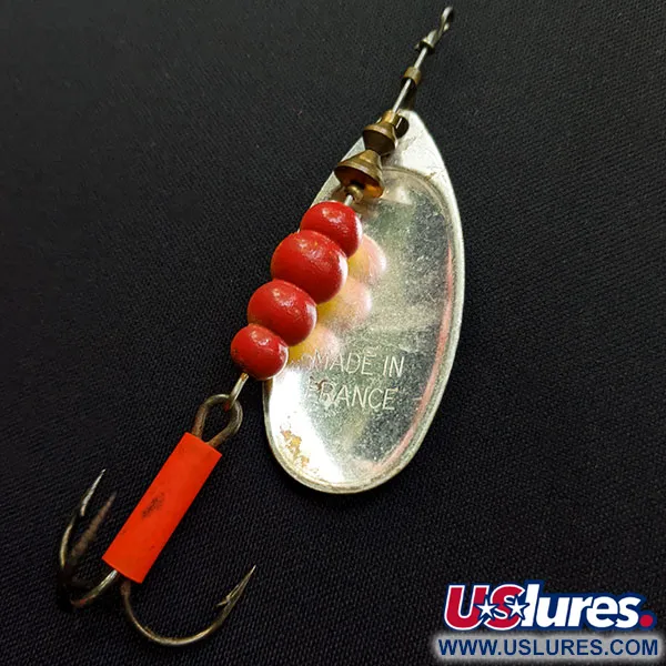 Vintage   Mepps Aglia 5, 1/2oz Silver spinning lure #16029