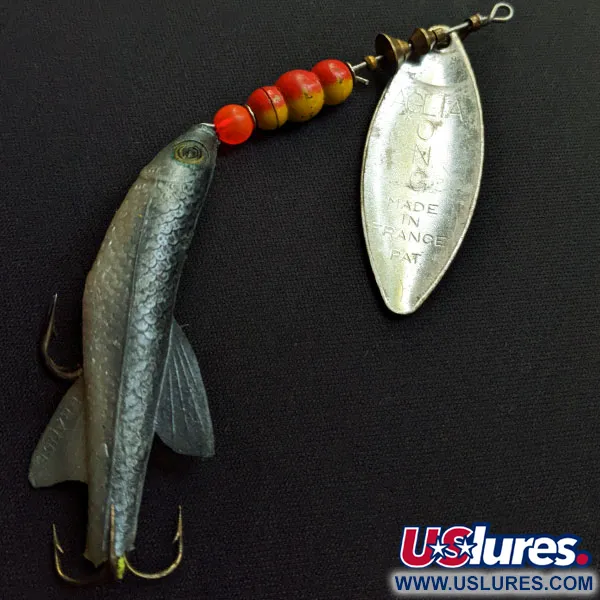 Vintage   Mepps Aglia Long 3 Mino, 1/2oz Silver spinning lure #16030