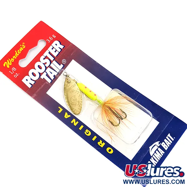  Yakima Bait Worden’s Original Rooster Tail, 1/8oz  spinning lure #16097