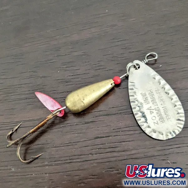 Vintage   Herter's Perfect Spinner (Japan), 1/4oz Nickel / Brass spinning lure #16168