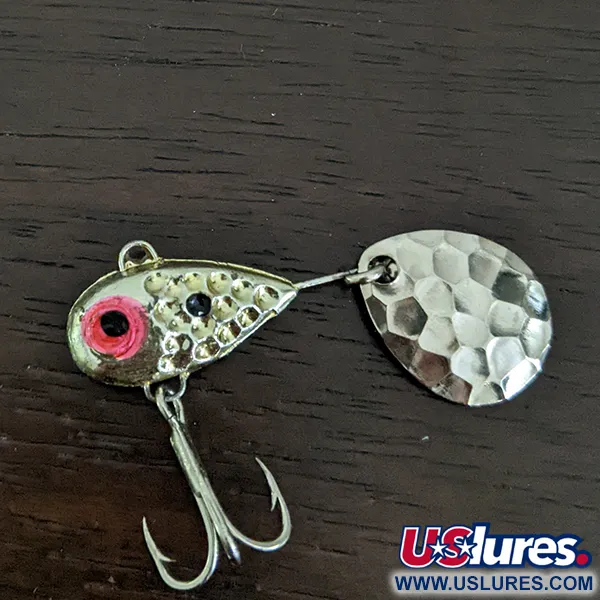 Vintage  Luhr Jensen Little George Tail Spinner, 1/4oz Nickel fishing #16203