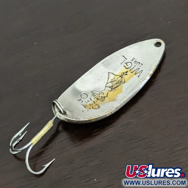 Vintage  Seneca Little Cleo (Hula Girl), 1/2oz Nickel fishing spoon #17557