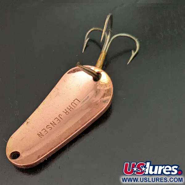 Vintage   Luhr Jensen Luhr’s wobbler, 2/5oz copper fishing spoon #22164
