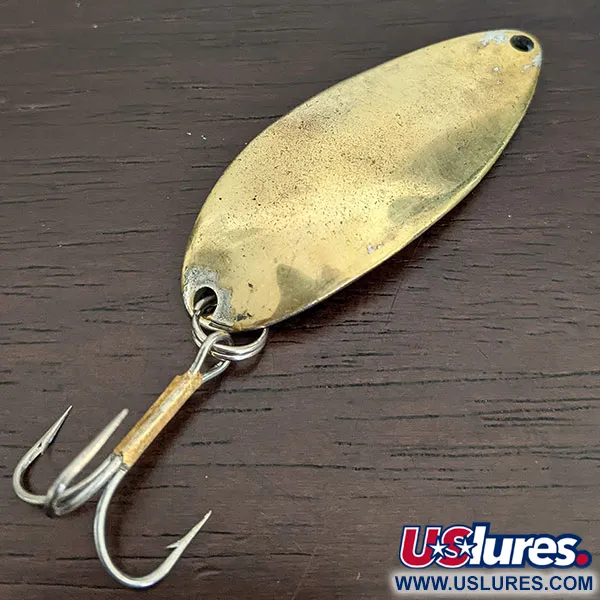 Vintage  Seneca Little Cleo (Hula Girl), 2/3oz Gold fishing spoon #17559