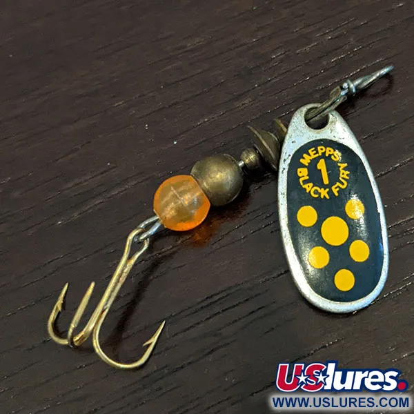 Vintage   Mepps Black Fury 1, 1/8oz  spinning lure #16440