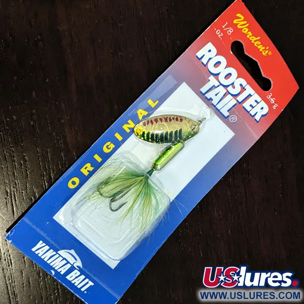  Yakima Bait Worden’s Original Rooster Tail, 1/8oz  spinning lure #16476
