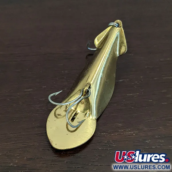 Vintage   Buck Perry spoonplug, 1/3oz Gold fishing spoon #16479