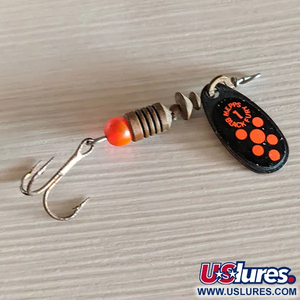 Vintage   Mepps Black Fury 1, 1/8oz  spinning lure #16482