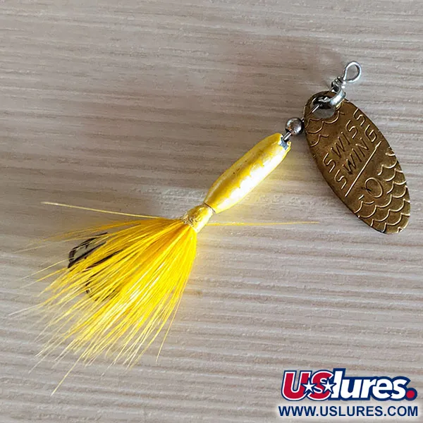 Vintage  Renosky Lures Swiss Swing 0, 1/16oz Brass spinning lure #16485