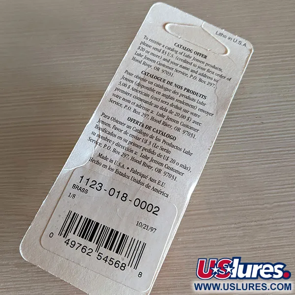  Luhr Jensen Lil' Kroc (Krocodile Stubby), 3/16oz Gold fishing spoon #16493