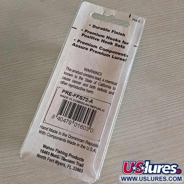   Wahoo Key Largo Swim'n Fin, Rattl, 1/4oz  fishing spoon #16498