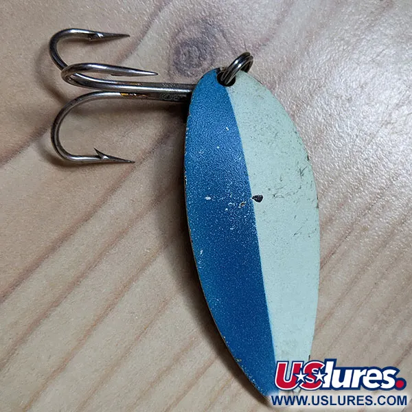 Vintage  Seneca Little Cleo (Hula Girl) Glow, 3/4oz Glow/nickel - glows in the dark fishing spoon #16526