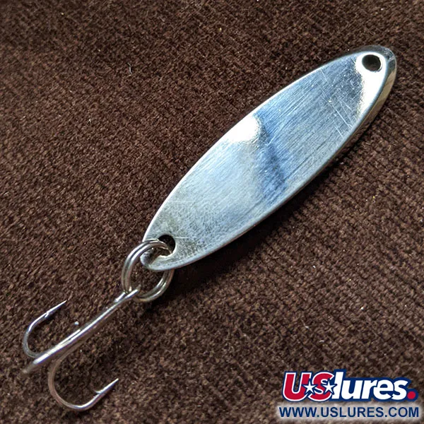 Vintage  Acme Kastmaster, 1/4oz Nickel/blue fishing spoon #16544