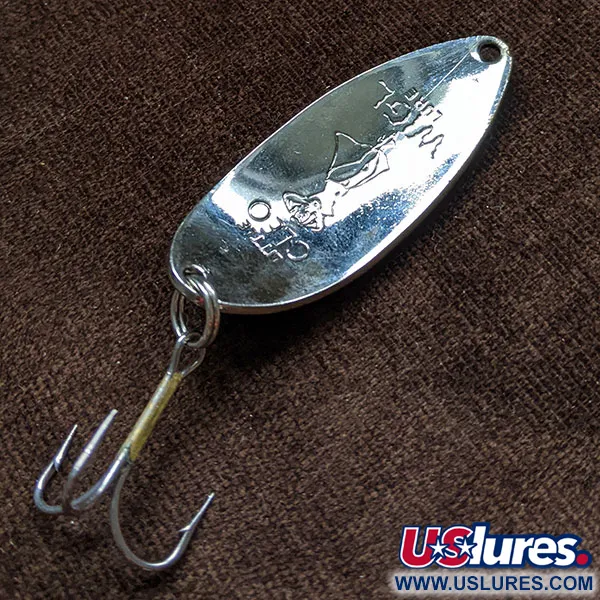 Vintage  Seneca Little Cleo (Hula Girl), 1/2oz Nickel fishing spoon #16549