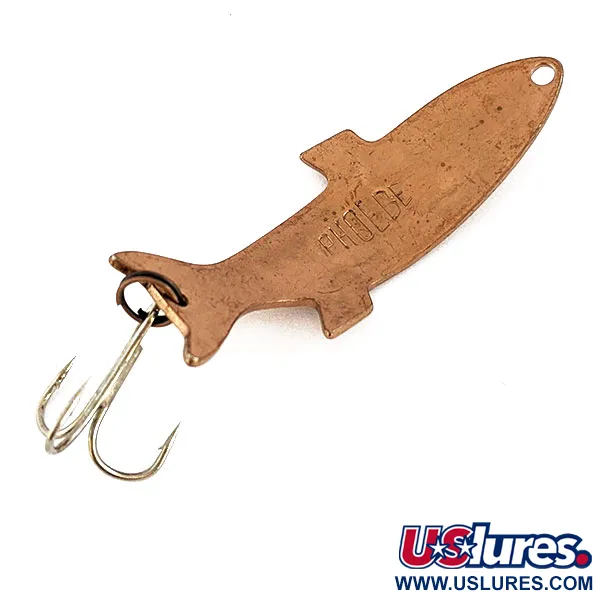 Vintage   Acme Phoebe, 1/4oz Copper fishing spoon #16557