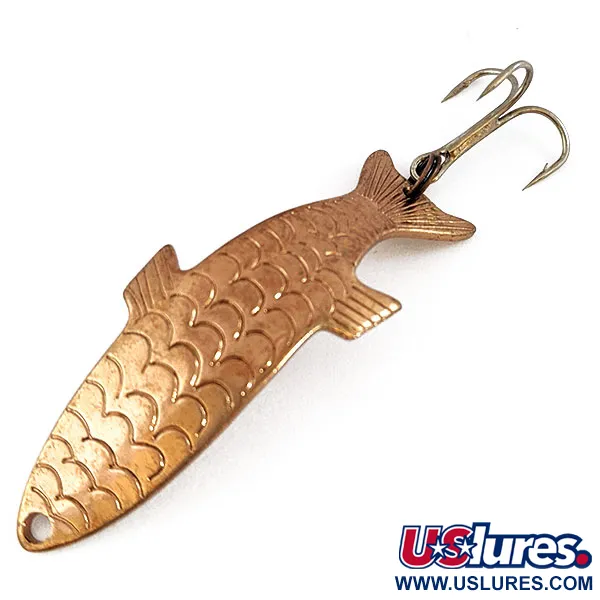 Vintage   Acme Phoebe, 1/4oz Copper fishing spoon #16557